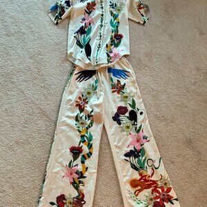 2 Piece Printed Pant Set